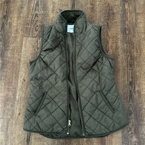 Old Navy Quilted Olive Vest